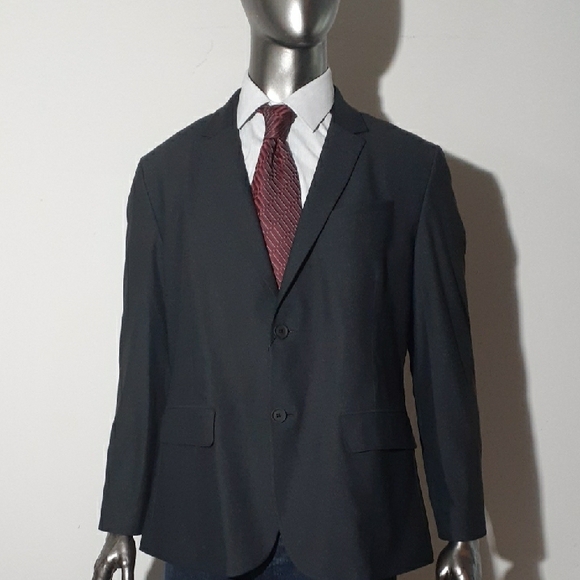 Marc New York Men's Suit Seperate Jacket Classic Black Jacket - Large